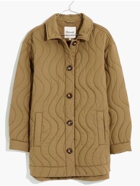 NWT Madewell Quilted Belrose Shirt-Jacket